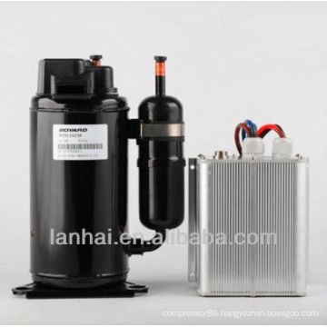 R134A DC 12V mini freon bldc compressor for refrigerator HB075Z12 for solar car 5000 btu air conditioner